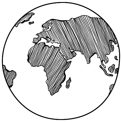 Spinning globe